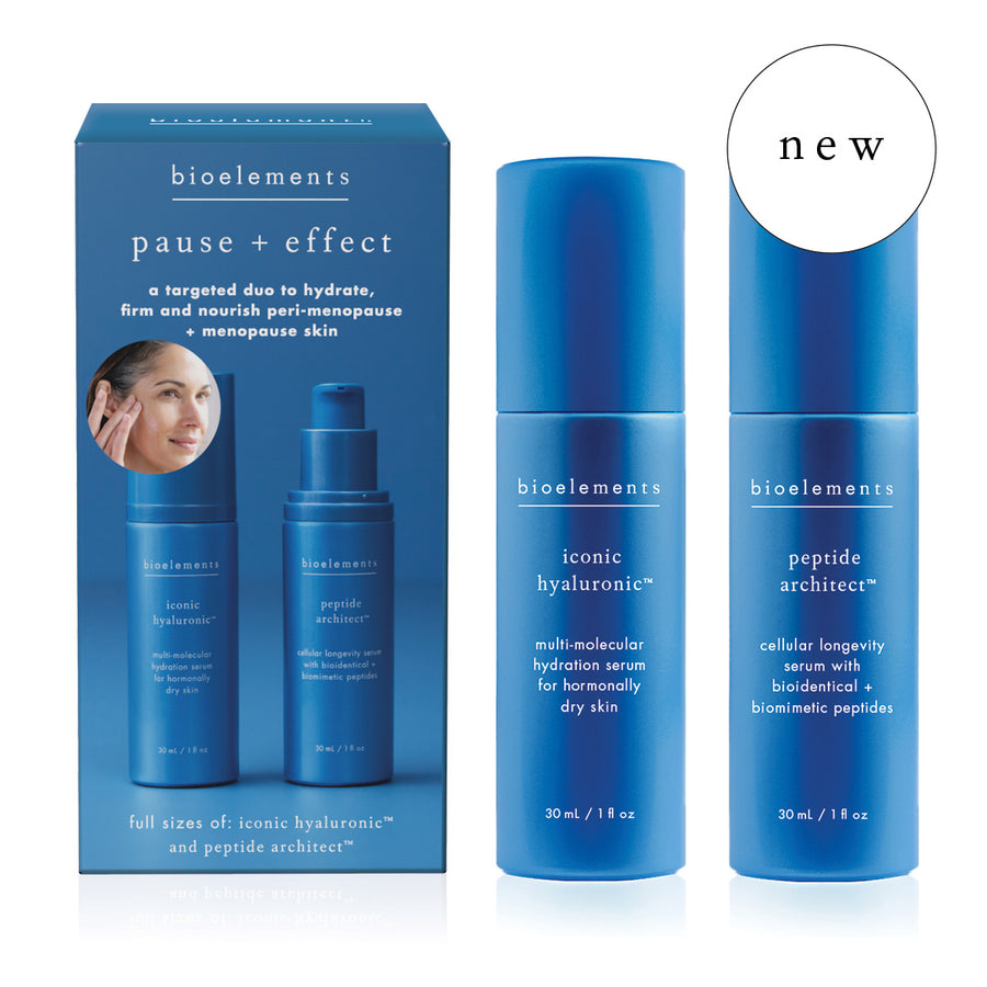 Pause + Effect Duo: Iconic Hyaluronic and Peptide Architect