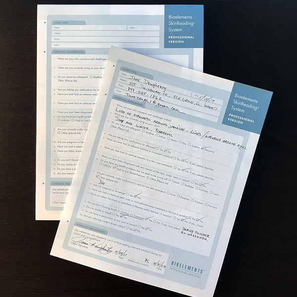 Bioelements SkinReading Form